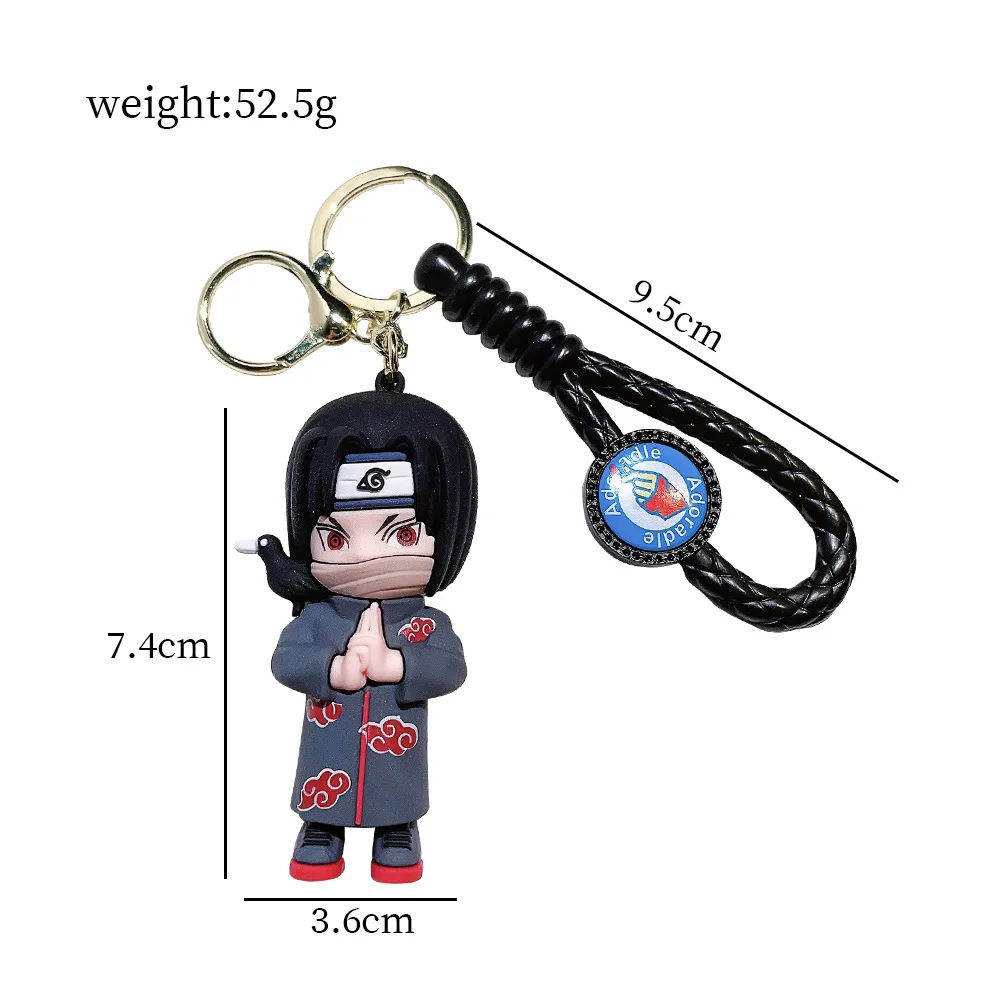 Cartoon Pendant Set PVC Doll Uchiha Sasuke Anime Keychain - China Keychain,  Personalized Custom