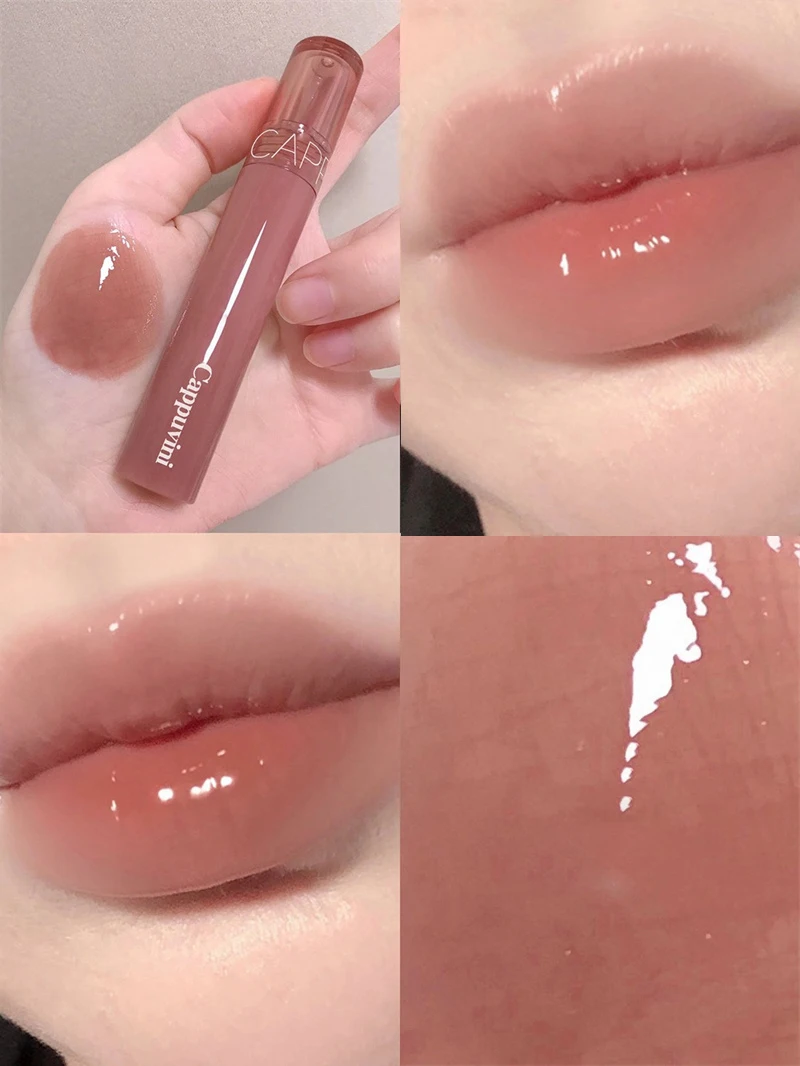 Waterproof Jelly Lip Glaze Moisturising Glossy Tint Lip Makeup_voghion.com