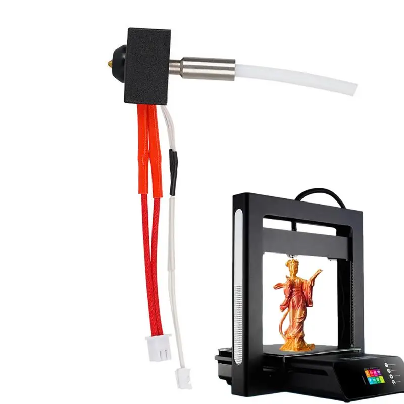 

Головка для 3D-принтера, комплект для экструдера в сборе, комплект для экструдера, печатные головки для экструдера с силиконовой крышкой, термоблок, высокая температура