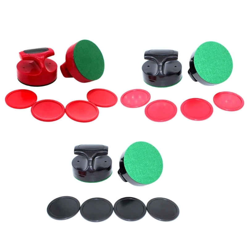 Table Hockey Pusher Set 94mm Air Hockey Paddle and Pucks Replacement Easily Use Dropship