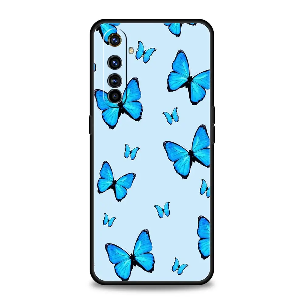 Butterfly Soft Silicone Black Phone Case Cover