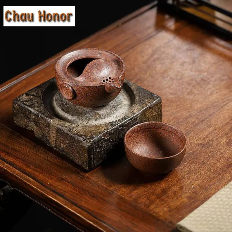 Handmade Yixing Zisha Gaiwan Japanese Cup Purple Clay Tea Tureen Tea Brewing Cover Bowl Chinese Tea Set Supplies Collection Gift