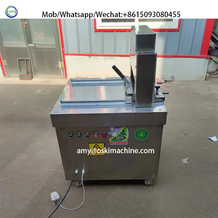 Hydraulic Electric Guillotine Machine Bone And Frozen Meat Cutting Machine Beef Bone Cutting 3