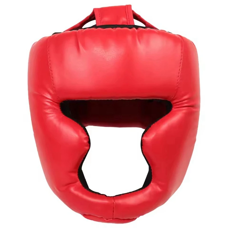 Full Face Boxing Headgear Adjustable Head Guard Karate Muay Thai Training Protection Boxing Headgear