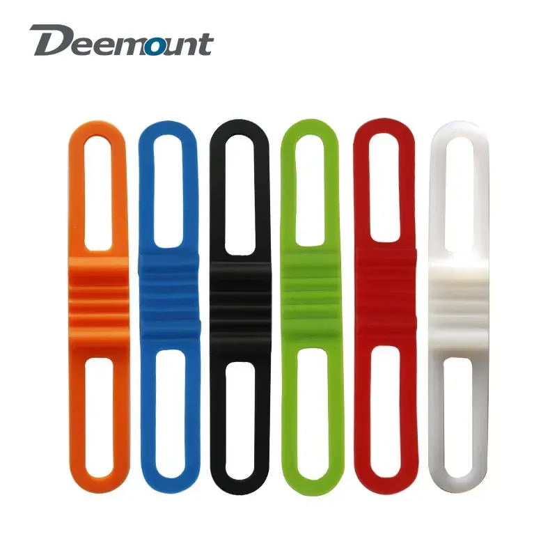 Silicone Strap Bike Front Light Holder Bicycle Handlebar Fixing Tie Bycicle Torch Flashlight Bandages Speaker Mount 4PCS /PACK