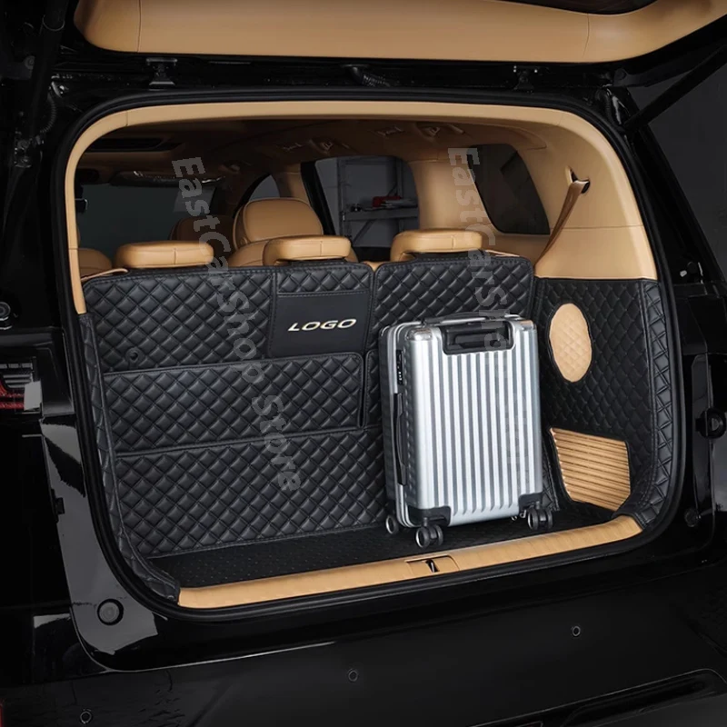 

For Voyah Dreamer 2022 2023 2024 Car Trunk Mats Leather Durable Cargo Liner Boot Carpets Rear Interior Decoration Full Covers