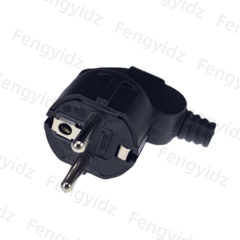 EU 플러그 어댑터 16A 남성 교체 AC 콘센트 Rewireable Schuko Electeic 소켓 전원 연장 케이블 용 유로 커넥터