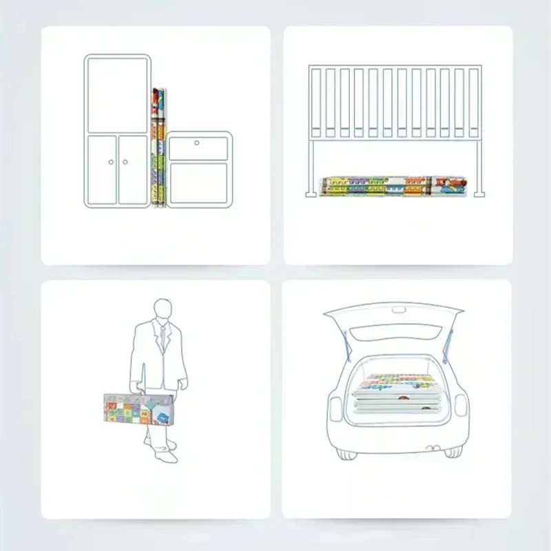 NEW 200x180x1.5cm Baby Foam Play Mats Playmat Floor Mats Carpet XPE Mats Floor Crawling Rugs Mat Foldable Baby Mat Gift For Kids