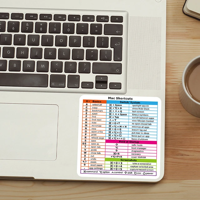 Autocollant de raccourci pour clavier d'ordinateur, adhésif