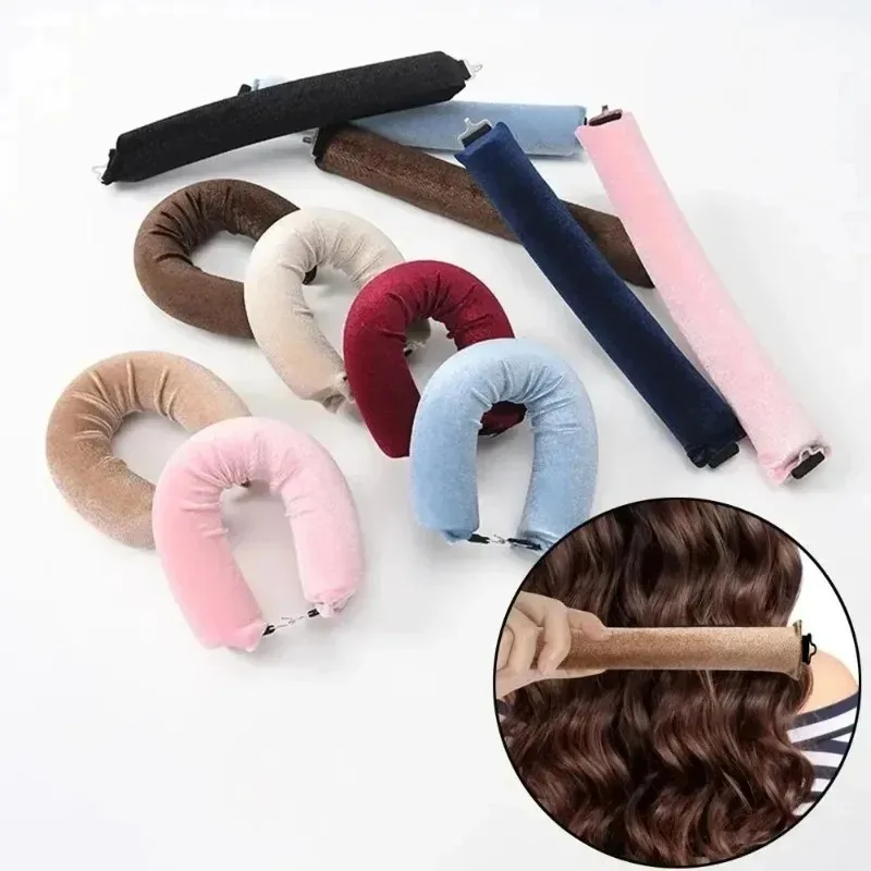 3/1pc Heatless Hair Curler No Heat Lazy Hair Rollers Overnight Sleeping Curling Rod Soft Flexi Rods with Hook Hair Styling Tools images - 6