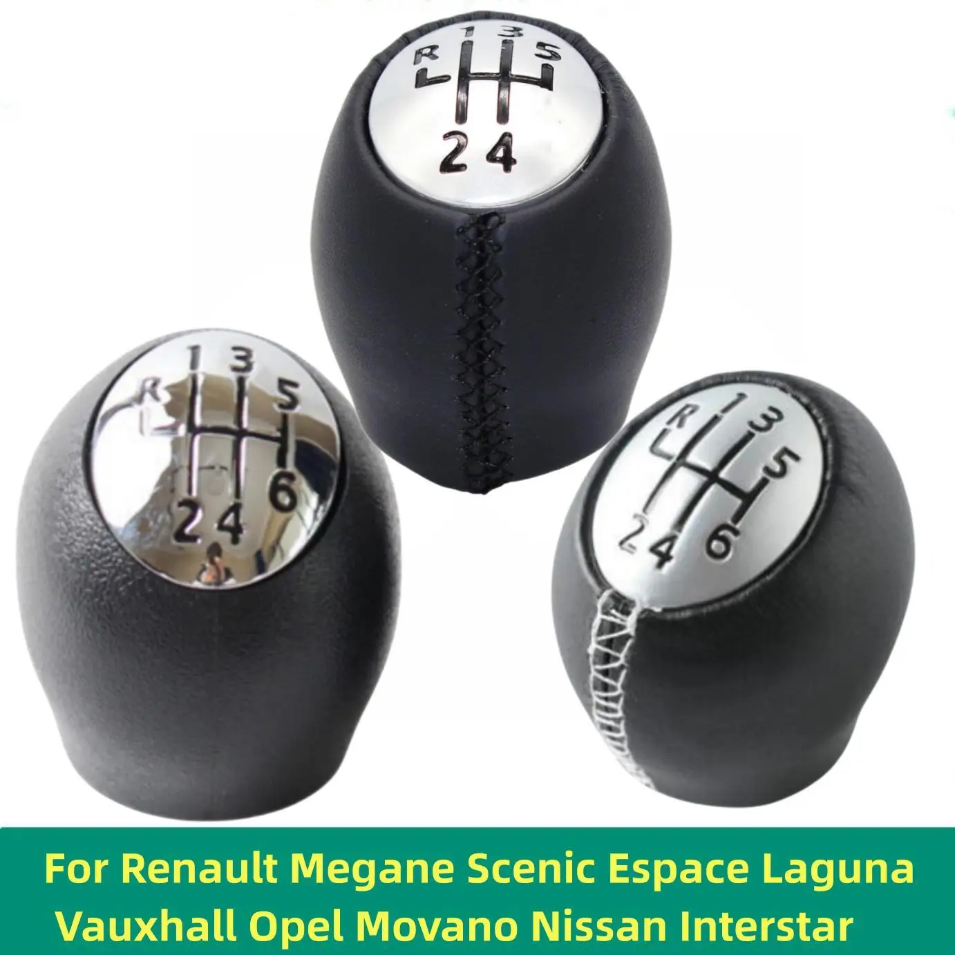 Schaltknauf Für Vauxhall Movano & Vivaro - 6-Gang Schwarz Aus ABS-Kunststoff