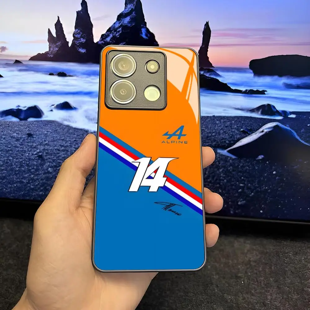F1 Racing Fernando Alonso Premium Glass Phone Case