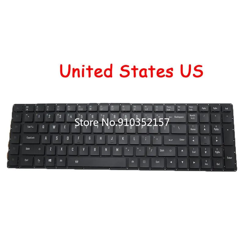 

Laptop US GR IT KR SP Keyboard For Gigabyte X5 MD X5 V7 V8 X7 V7 X7 DT V7 V8 German GR Black Without Frame No Screw Column New