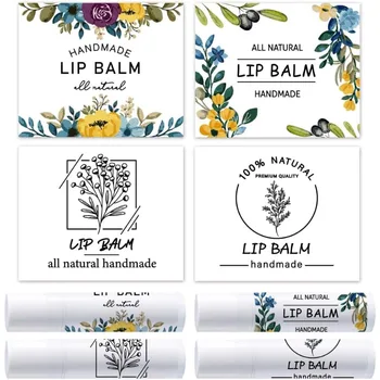 Flower Lipstick Label Sticker Pack 1