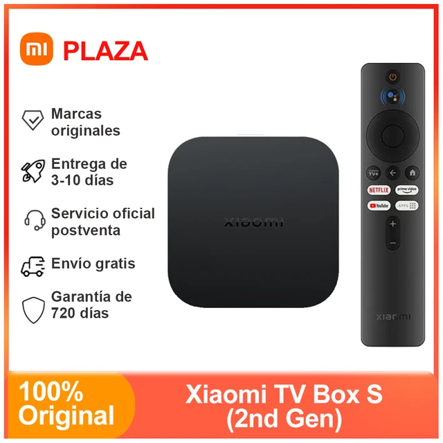 Xiaomi Mi Box S 4K HDR Android TV Remote Streaming Media Player with Google  Assistant Streaming Device 4K Ultra HD