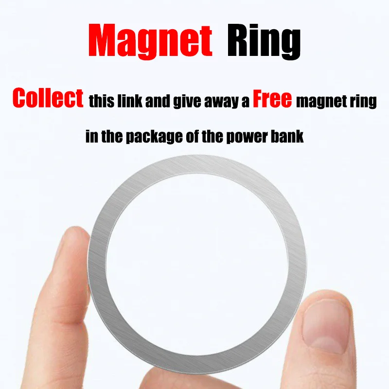 200000mAh Magnetic Power Thin Bank Wireless Fast Charger For Magsafe Portable Battery Pack For iphone17 Huawei Samsung