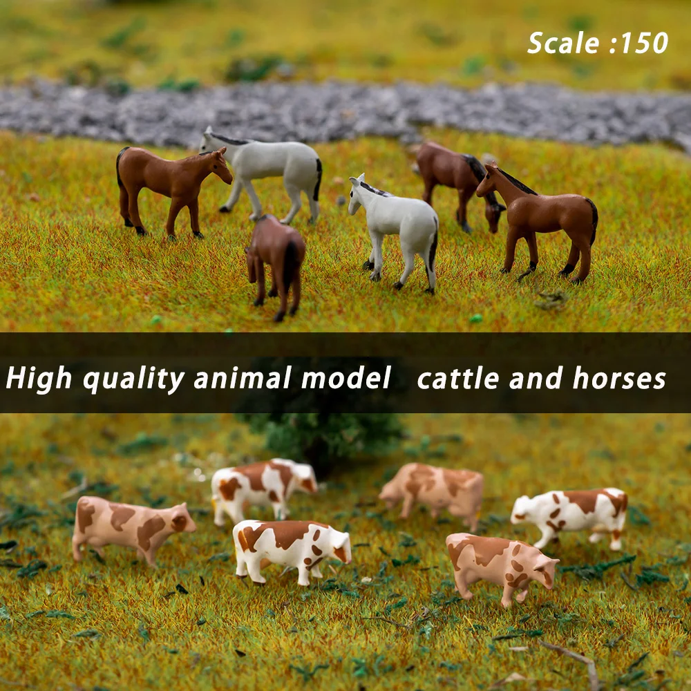 Schaal 1150 Simulatie Miniatuur Animal Model Hoge Kwaliteit Vee Paard