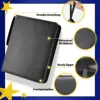 900 Pockets Card Binder Sleeves with Zipper, Double Sided Pockets Card Holder Carry Card Case for TCG CCG Card Storage(Black) 2