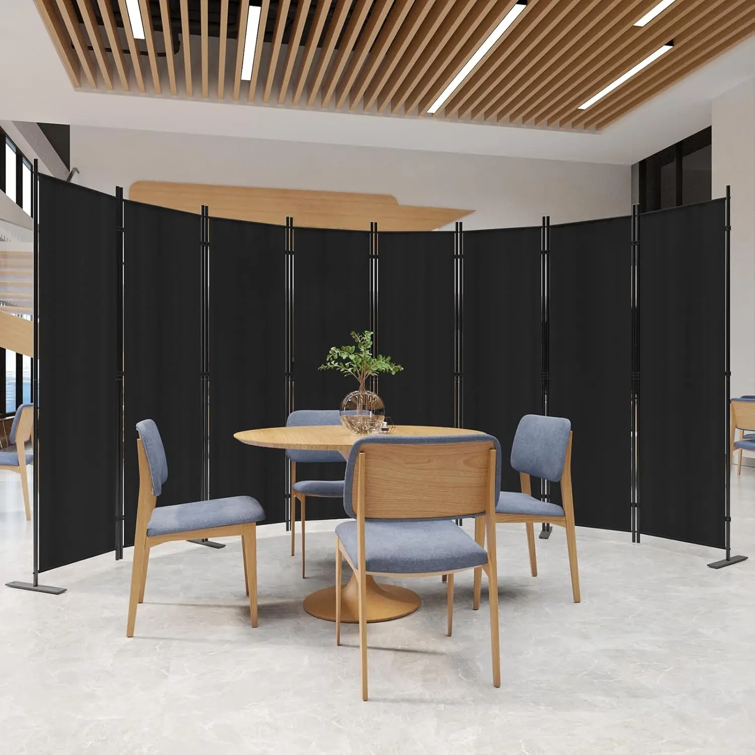 Room Divider Tall Indoor Folding Privacy Screen Portable Partition Separator Freestanding Separation Temporary
