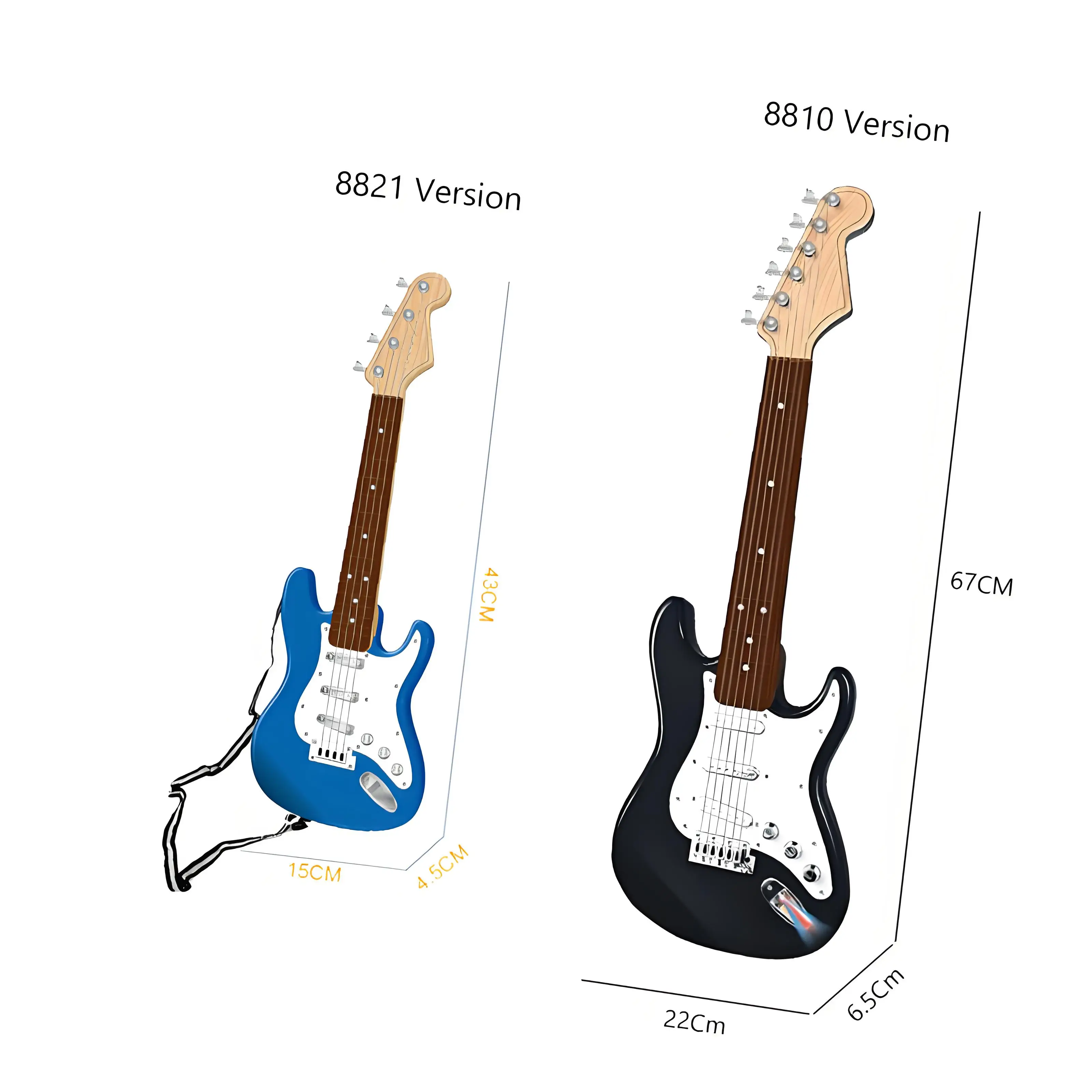 17 Inch Kids Electric Guitar Toy with 4 Strings & LED Lights-Rechargeable Musical Instrument for Camping Parties,Kids Gift music toys,musical instrument