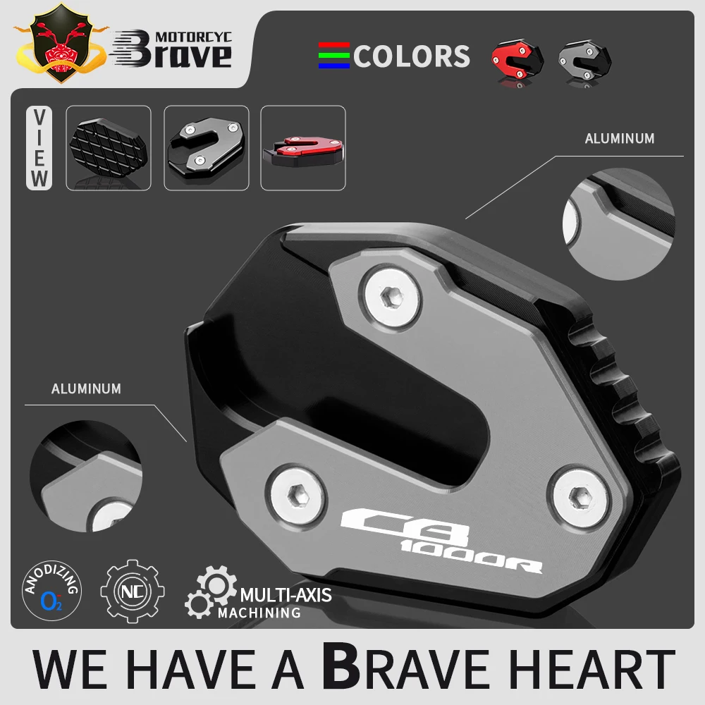 

New Arrival Motorcycle Kickstand Foot enlarger For HONDA CB1000R CB 1000 R / plus CB1000 1000R side stand extension Plate