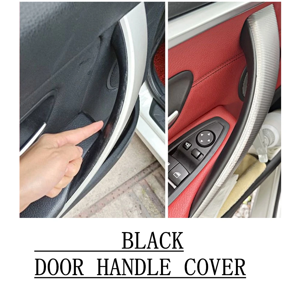 Tri-Color Interior Door Handle Trim Protective Cover in Durable ABS Plastic