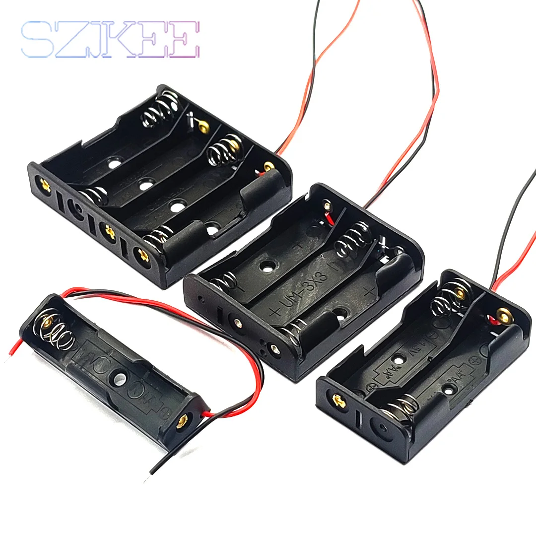 AA Battery Case AA Battery Box 1 2 3 4 Slot AA Battery Holder 14500 AA aa-battery-case-aa-battery-box-1-2-3-4-slot-aa-battery-holder-14500-aa