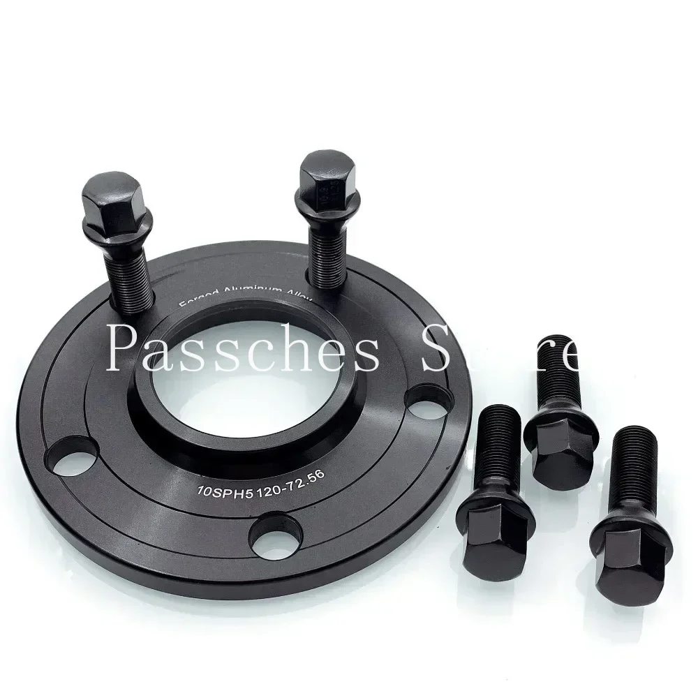 2개 12mm 휠 스페이서 + 엑스트라 롱 러그 볼트 PCD 5x120 CB 72.56m..