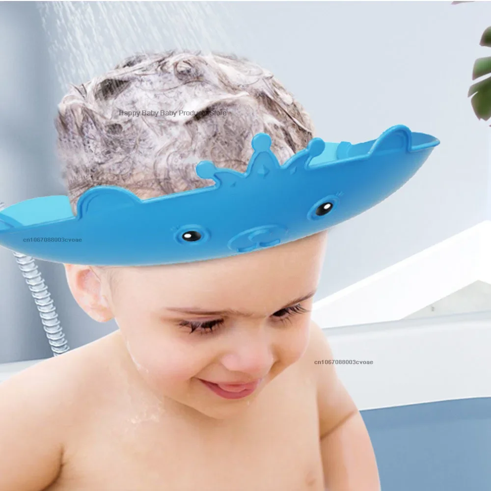 Baby Soft Rubber Waterproof Shampoo Cap, Children Shampoo Artifact, Baby Cap Waterproof Ear Protector