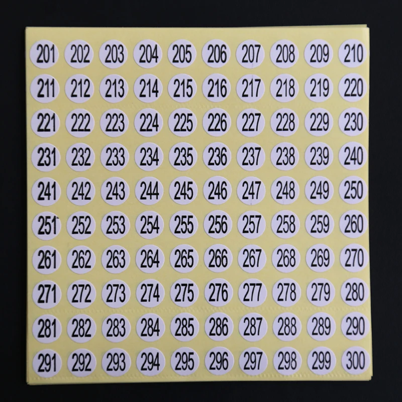 1-500 Number Sticker Label For Nail Polish Color Gel Varnish Marking Numbering Digital Label Manicure Tool 10MM Tag Sticker Nail Art Tools