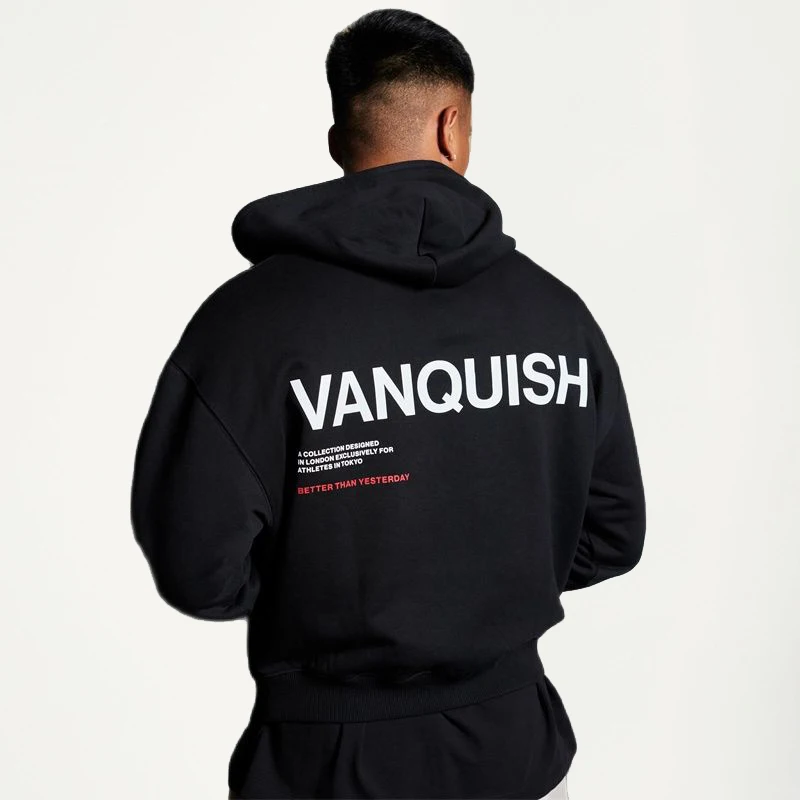 2023 Autumn Winter New Men Oversized Pullover Hoodie High Quality Cotton Printing Coat Gym Running Training Sportswear Hoodies