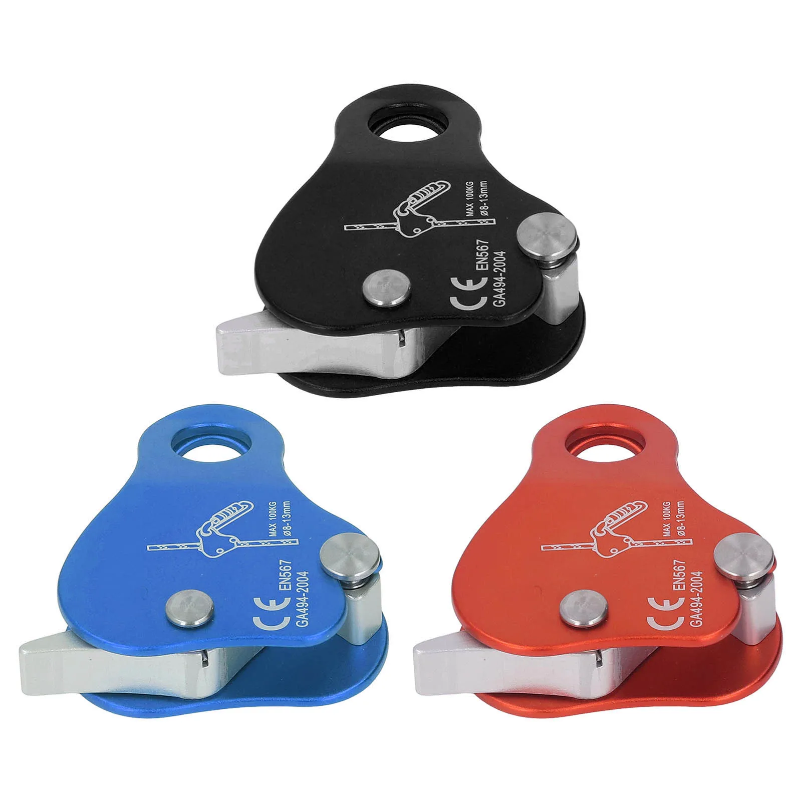 High-Strength Self-Braking Climbing Rope Grab for Fall Protection and Outdoor Ascending