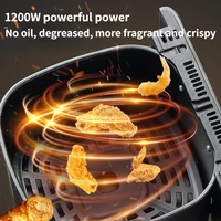 Air Fryer 5L Electric Hot Fryer Oven Oilless Cooker with Touch Control & Nonstick Basket & Visible Window, Family Size 220V 2