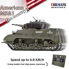 COOLBANK Stuart M5a1 Electric Remote Control Tank Simulation Military Model Toy Scalable, 360° rotation, Children'S Toy Gift 5