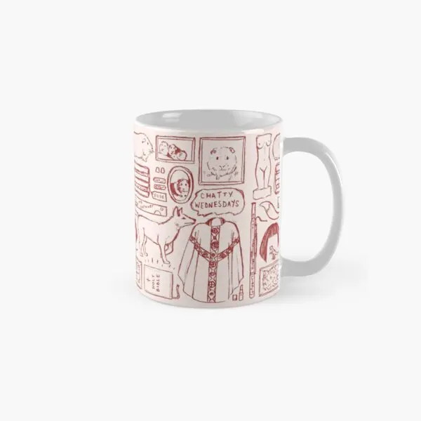 

Fleabag Illustration Classic Mug Drinkware Coffee Cup Gifts Image Photo Simple Printed Design Picture Tea Handle Round