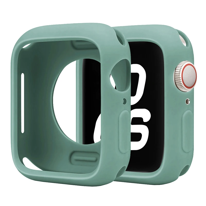 Premium Silicone Apple Watch Case - Protective Bumper Cover Accessory