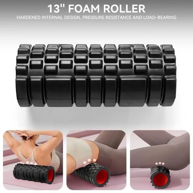 Foam Roller for Deep Tissue Massager, 13" High Density Exercise Patented Roller for Muscle Massage 4