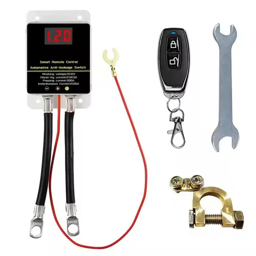 12V Car Battery Cutoff Switch with Wireless Remote Control