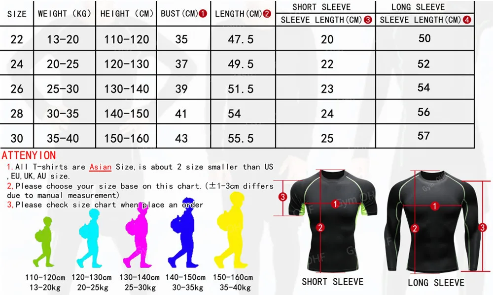 MMA Boxing Sets Kid's Compression Jerseys Boy's Running Jogging Workout Bjj Rashguard Jiu Jitsu Kickboxing Gym Fitness Clothing