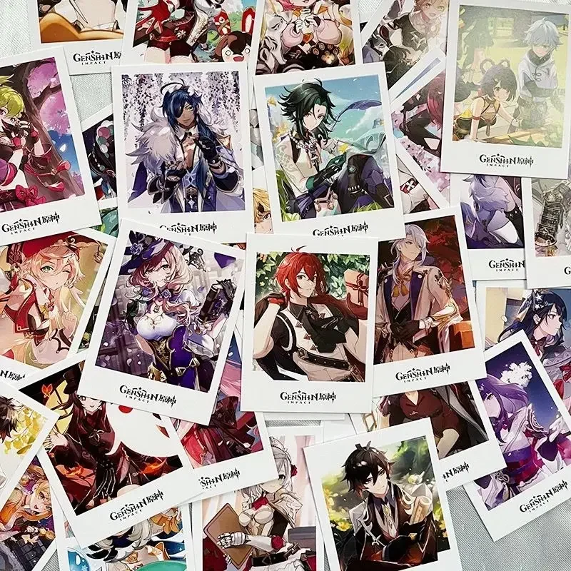 40PCS/Set Game Impact Standing Roles Lomo Card Photocard HD Printed Small Album Photo Cards For Fans Collection Postcard