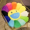 Sunflower Pillow Rainbow Daisy Flower Plush Toy Soft Car Office Back Pillow Soft Sofa Cushion Bedroom Ornaments Home Textile 1