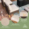 Wicker Patio Furniture Set,Single Chair,Ottoman,Loveseat Sofa,3-Seat Sofa, All-Weather Outdoor PE Rattan Patio Conversation Set 5