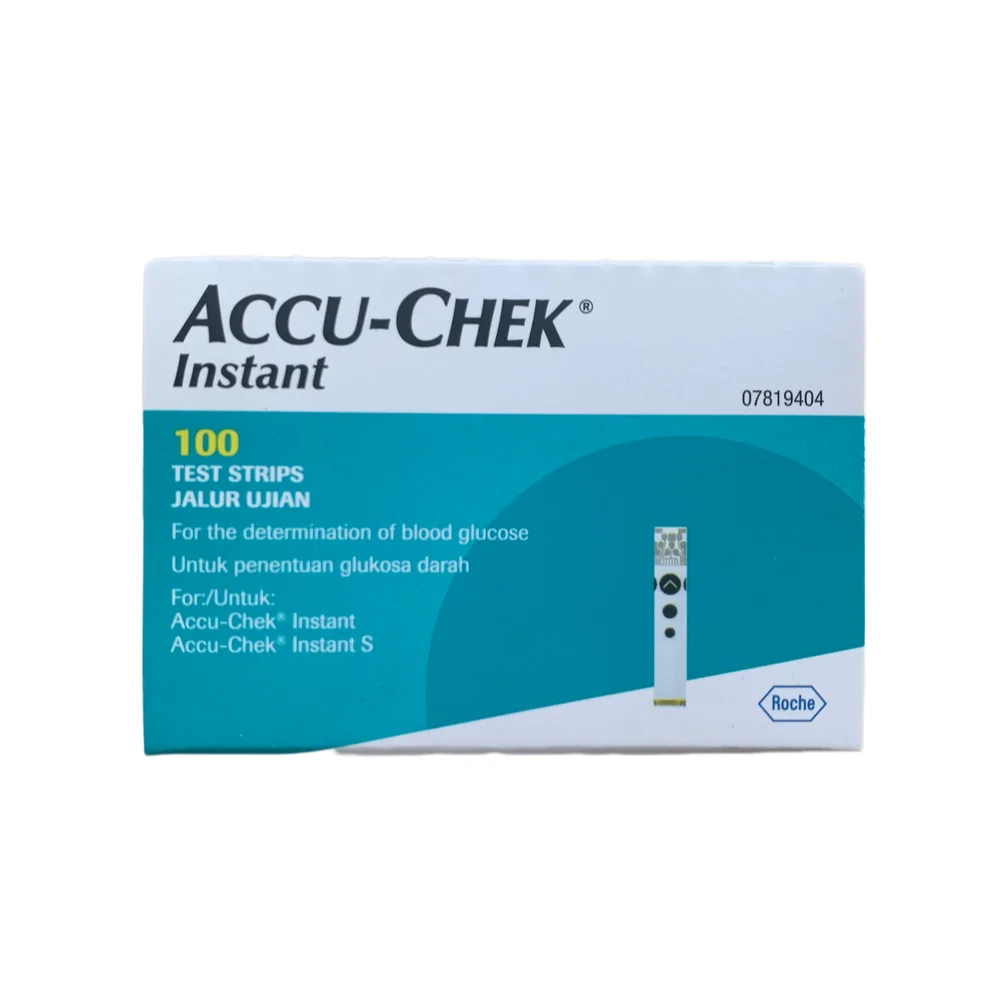 Blood glucose strips 50/100's for AccuChek Instant S Meter
