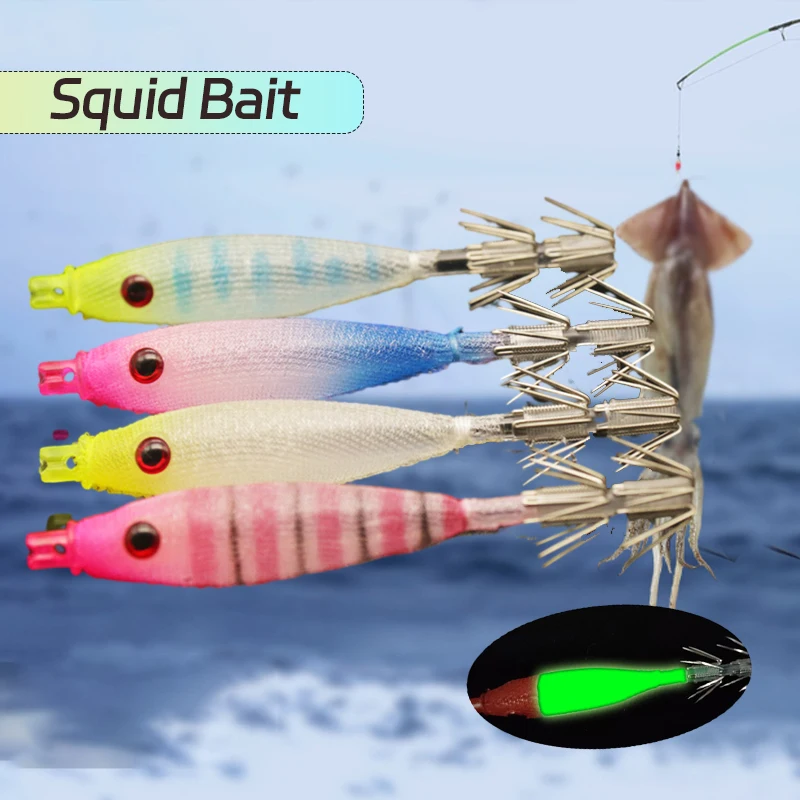 6 Hameçons Pour Calmar – Jigs Poulpe – Acier Inoxydable – Pêche En Mer
