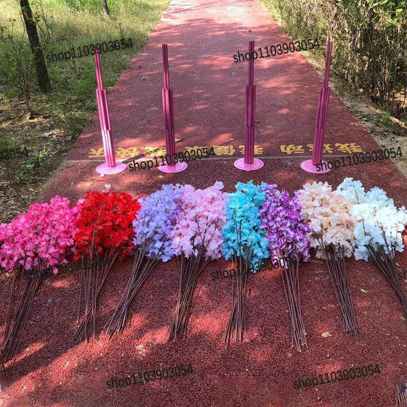 Artificial Cherry Blossom Flowers for Wedding Outdoor Party Decoration ...
