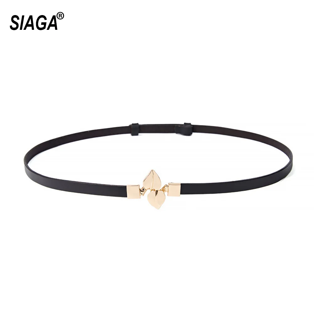 New Fashion Design Slim Belts Female Style Skirt Jeans Decorative 100% Cow Cowhide Leather Waistband Belt 1.2cm Width FCO293