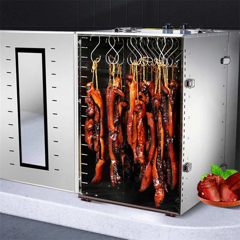 220V 16 Layer Bacon Dehydrator Snacks Herbs Gain Meat Food Dryer Dry Food Machine12 Trays Food Dried Fruit Machine Dryer 2