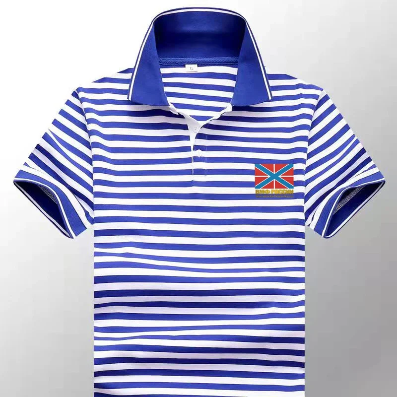 

Russian Naval Jack Flag Sailor Striped Polo Shirts Navies Sailor Telnyashka Short Sleeve Mens Cotton Stripe T-Shirt Breton Top
