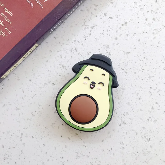 Universal Cartoon Cute Avocado Stand Phone Holder Mobile Phone Stand Socket Mobile Phone Accessories Expanding Stand Phone Girp 2