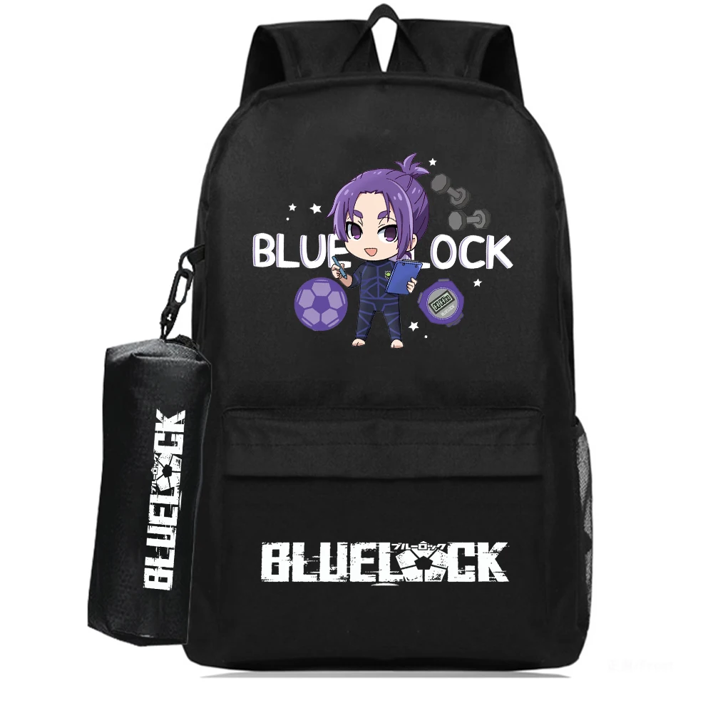 

BLUE LOCK Large Capacity Oxford Travel Backpack Korean Style Schoolbag For Junior High School Students Laptop Rucksack Book Bag